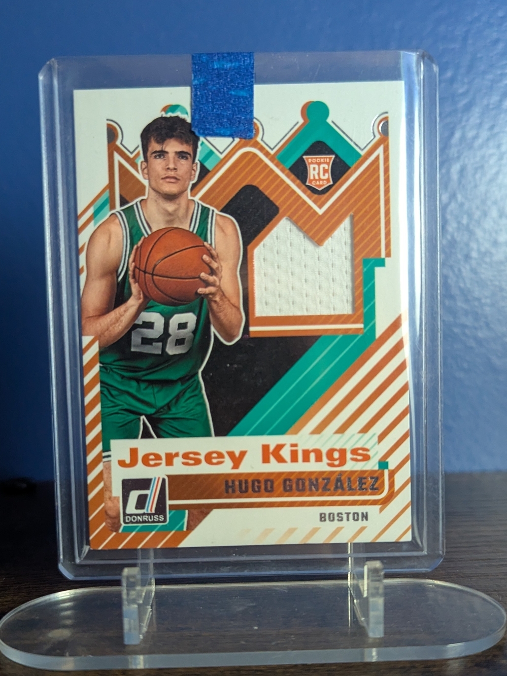 2025-26 Panini Donruss Jersey Kings Hugo Gonzalez JS-HGC Memorabilia RC Celtics